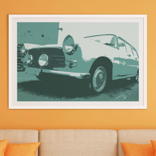 Peugeot 404 fine art poster