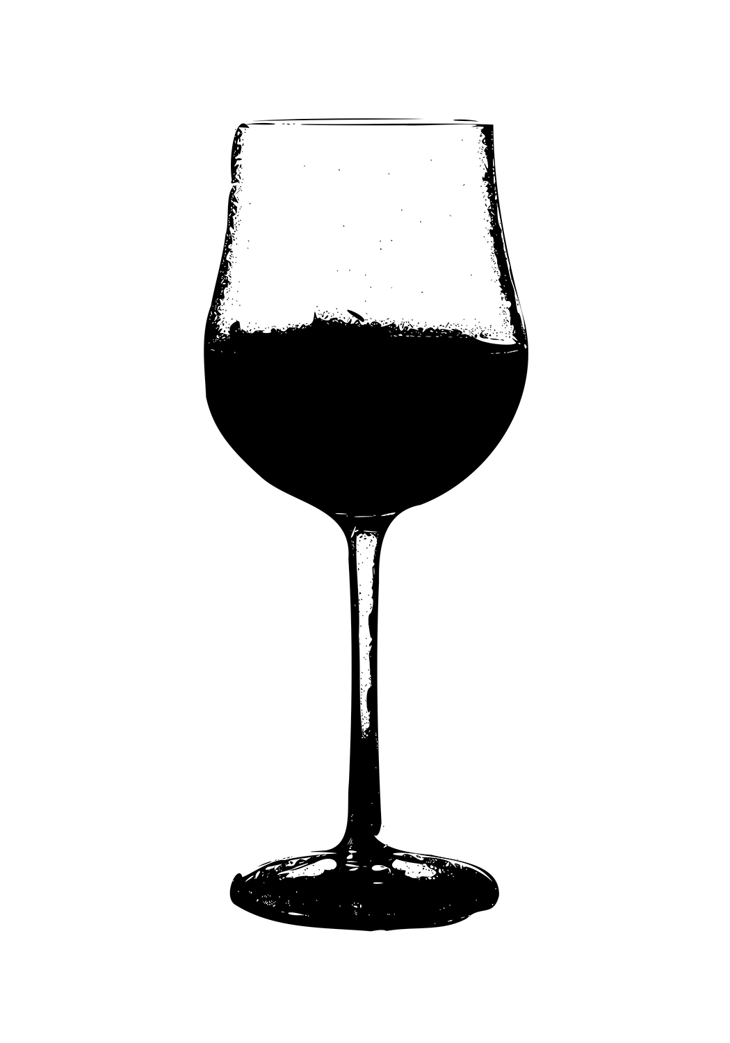 glaset vin poster